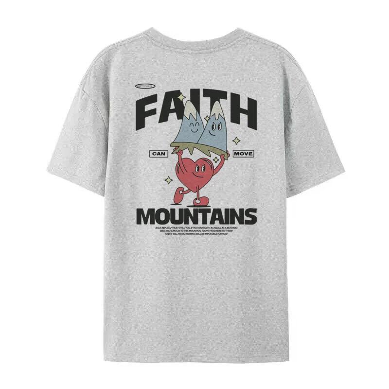 

Jesus Faith Streetwear Tops Retro Cartoon Bible Verse Funny TShirts Women Cute Christian Inspirational Tee Shirt Unisex Clothes S