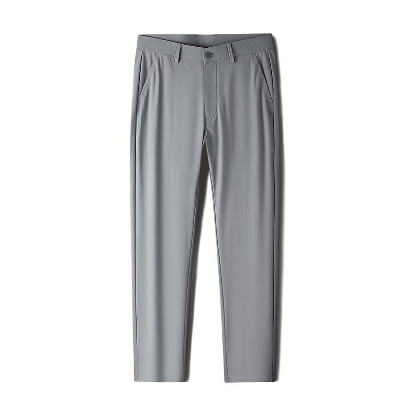 2026 Men's High-End Spring/Summer Water-Resistant Stretch Casual Trousers with Ice-Silk Cool Touch