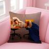 Popular Fashion Chinese Sexy Model LLiu Wen Cushion Cover Pillowcase Short Plush Invisible Zipper Room Sofa Cushion Cover