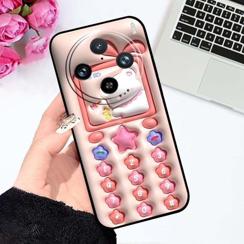 For Vivo X200 Pro mini 5G Case V2419A V2405DA Silicone TPU Phone Cover For VIVO X 200 Fundas X200Pro Cute Astronaut Phone Bags