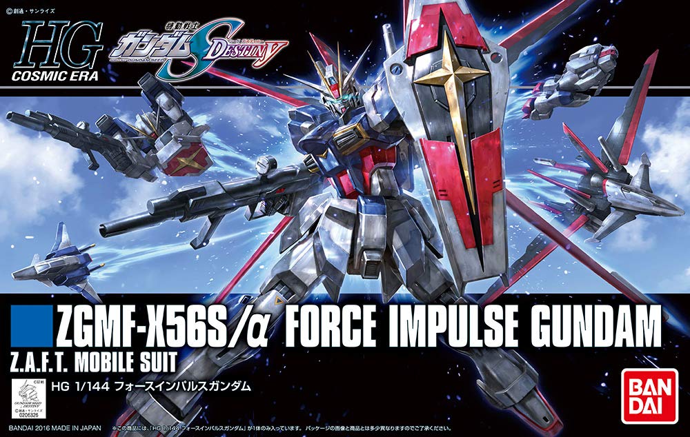 

Мобильный костюм HGCE 198 Gundam SEED DESTINY Force Impulse Gundam 1144, пластиковая модель с цветовой кодировкой