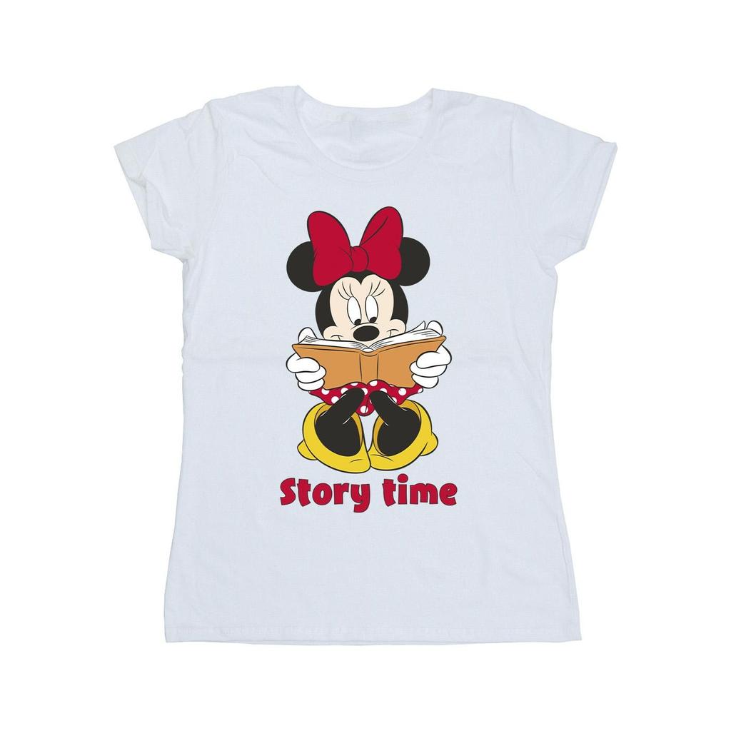 Disney Womens/Ladies Minnie Mouse Story Time Cotton T-Shirt
