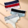 7PCS Women Thongs Sexy Underwear Low Waist Panties Girls Sport Briefs Cotton G-String Breathable Ladies Panty Female Lingerie