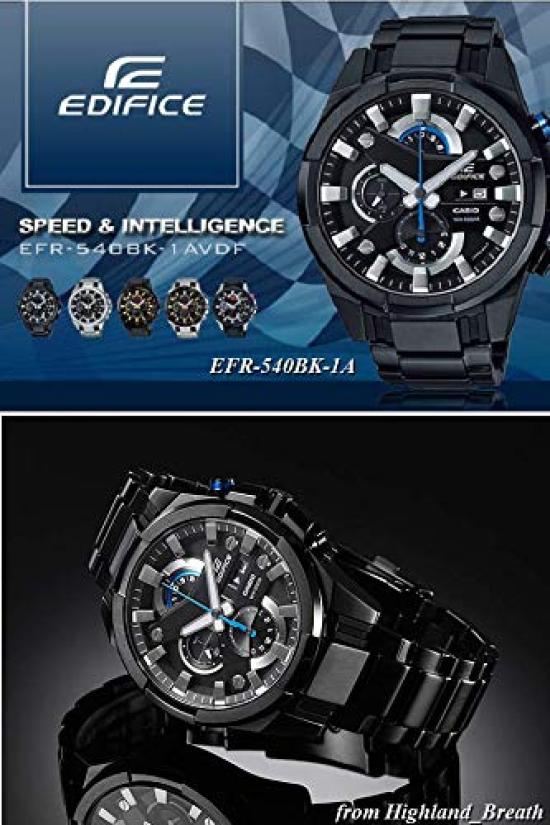 CASIO EDIFICE hodinky Racing chronograf analogový EFR-540BK-1A EFR-540BK-1 pánské [položka]