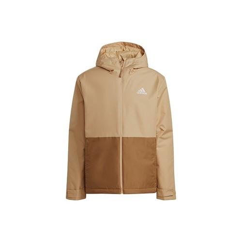 

adidas Colorblock Hoodie Logo Sports Jacket Men’s Cardboard Yellow S жёлтый