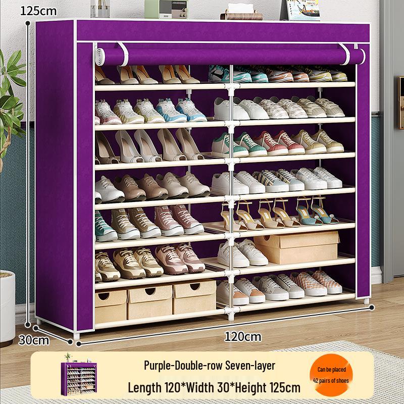 Multi-Layer Dustproof Shoe Cabinet with Large Storage Capacity for Home or Dormitory Use