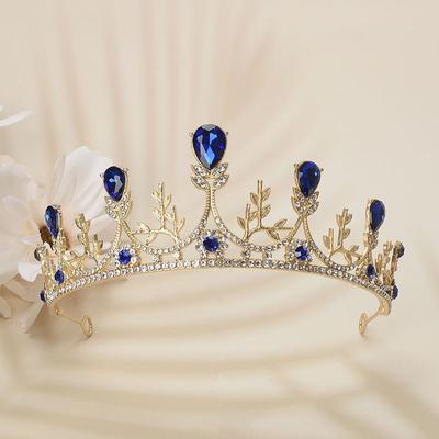 French Retro Palace King and Queen Hair Crown Hair Accessories Crown Bride Jewelry Wedding Wedding Jewelry Headdress