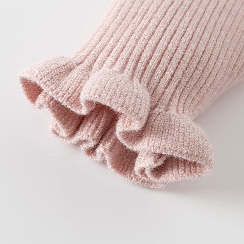 DAVE&BELLA Girls' De Velvet High-Neck Thermal Sweater