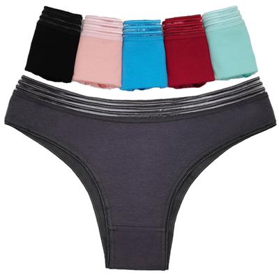 Women Underpants Sexy Bikini Panties Cotton Low Waist Briefs Ladies Underwear Girls Print Lingerie 6 Pcs/lot