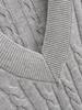 American Girl V-Neck College Style Slim Cable Knit Sweater