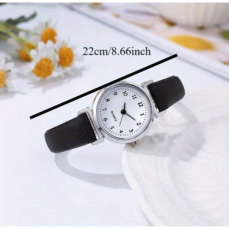 Quartz Watchesfor Women Ladies Small Dial Casual Watch Leather Wristwatch