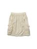 BBC EARTH W Shirred Cargo Midi Skirt_Cream