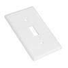 Toggle Switch Panel Single Gang Unbreakable Modern White Heavy Duty Decorative Plastic American Wall Plate Outlet Cover Home Supplies