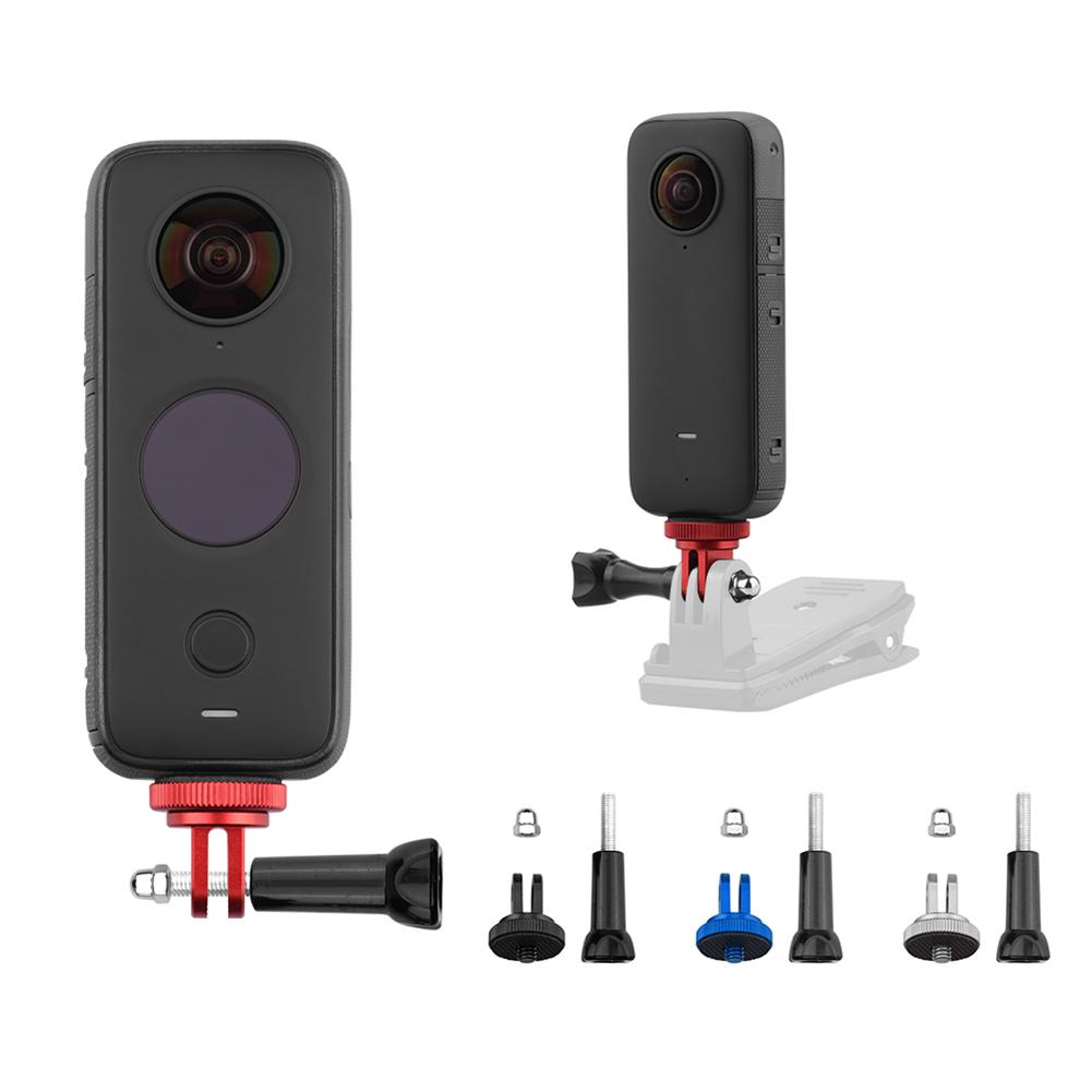 Tripod Selfie Stick Screw Adapter Stand Mount Sports Camera Accessories Action Camera Mount for Insta360 ONE X2/X CNC