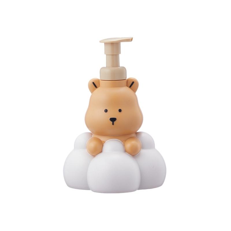 250/500ml Foaming Soap Dispenser with Cartoon Bear Refillable Shower Gel and Hand Sanitizers Bottle Dropshipping