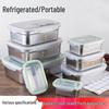 FATTBAO Stainless Steel Rectangular Food Storage Container with Lid