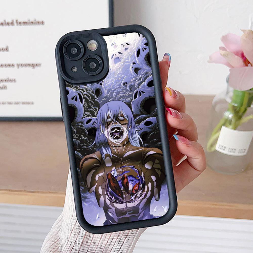 JJK Mahito Phone Case for iPhone 17 16 15 14 13 12 11 Air Pro Max Plus Black Soft TPU Shockproof Cover
