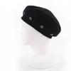 Great HERMES beret Saint Honoré Serie Metal black cashmere Women 57 Used