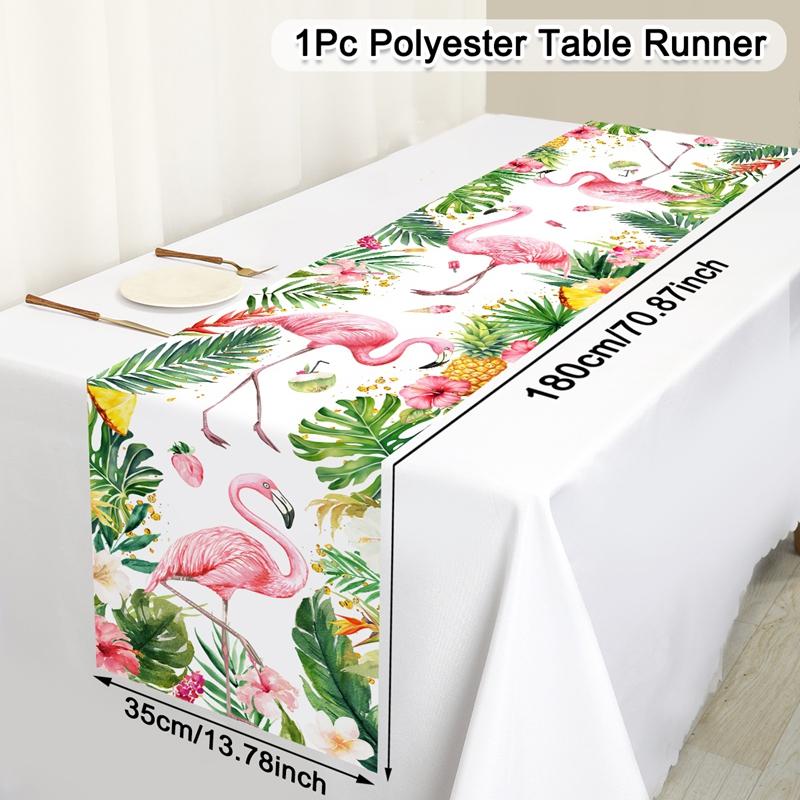 Hawaiian Party Decoration Palm Leaves Disposable Tablecloth Table Cover Tropical Summer Beach Supplies Luau Birthday Party decor