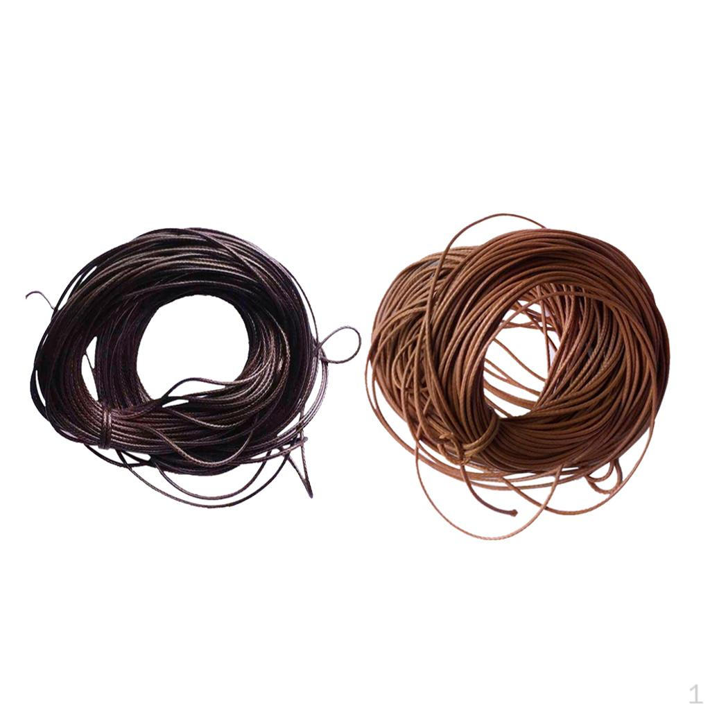 

10 м 1 мм вощеный шнур для рукоделия, веревка, цепочка, кулон, ювелирные изделия, изготовление кофе