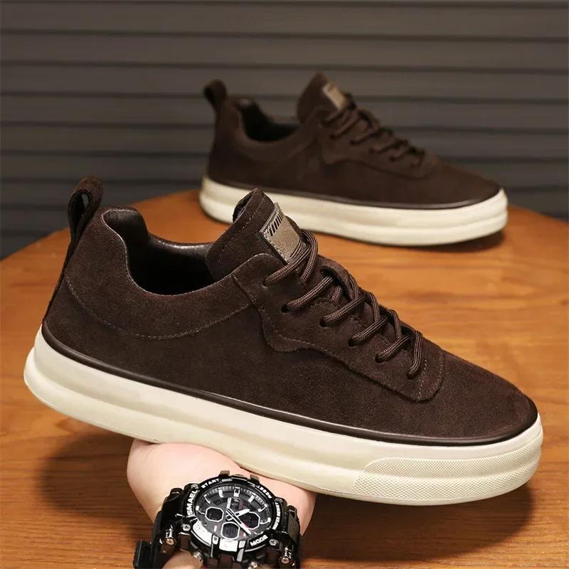 Sneakers da Uomo alla Moda Retro Autunno Comfort Casual Scarpe Sportive Outdoor Antiscivolo Resistenti all'Usura Tennis con Lacci Scarpa da Corsa