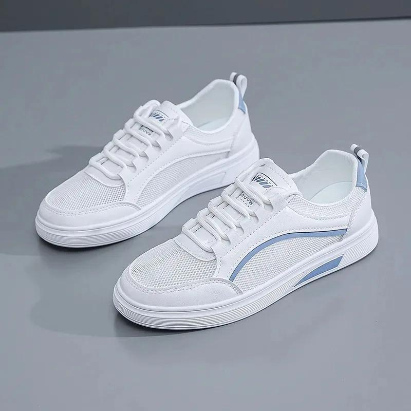 2025 Summer Mesh Women's Casual Shoes New Anti Slip Wear-resistant Lightweight Single Shoe Soft Sole Versatile White Women Shoes