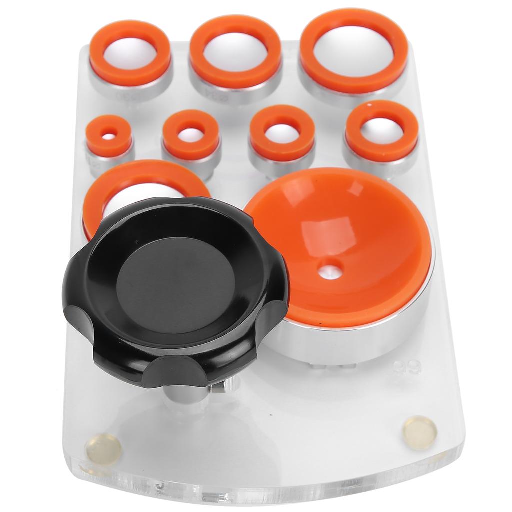 Deschizător de carcase cu ventuză cu 8 matrițe, instrument profesional de deschidere a capacului de ceas pentru ceasornicar