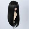Linfairy 8-9 inch 13 Doll Long Wig, Straight Long Hair (Black)
