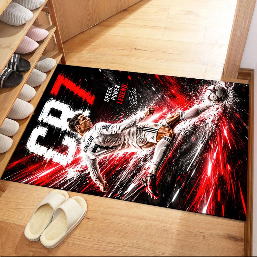 Cr7 Speed Power Legend Square Rugs Are a Great Choice for Living Rooms, Bedrooms, Home Décor, and As Gifts.