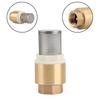 3/4" NPT Inline Check Foot Valve Brass Spring Loaded With Filter 200 PSI
