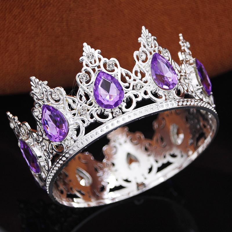 Luxury Water Drop Small Tiaras and Crowns for Girls Party Prom Cake Topper Crown Diadem Little Tiara Jewelry Flowers Ornaments