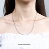925 Sterling Silver Chopin Necklace Chain for Women & Men - Simple Clavicle Design