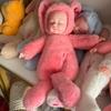 Kids Lifelike Reborn Baby Dolls Soft Body Plush Rabbit Toy Stuffed Newborn Dolls Sleeping Girl Dolls Easter Toy Appease Toys