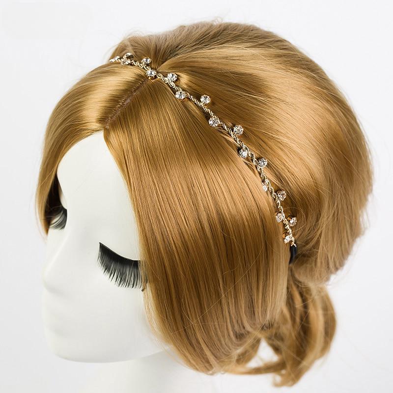 Ladies Hair Accessories Crystal Chain Charms Head Bands Women Jewelry Wedding Bridal Hair Jewelry KTJ