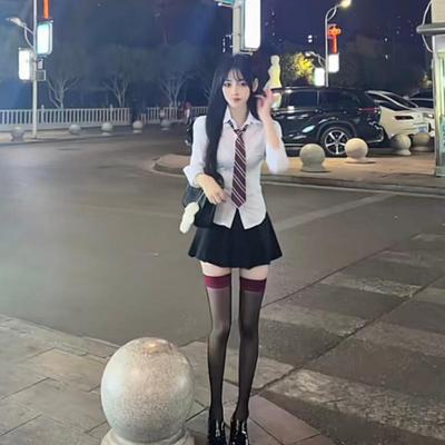 Chic Waist-Hugging JK Style Long Sleeve White Shirt - Versatile Slimming Winter Fashion for Women