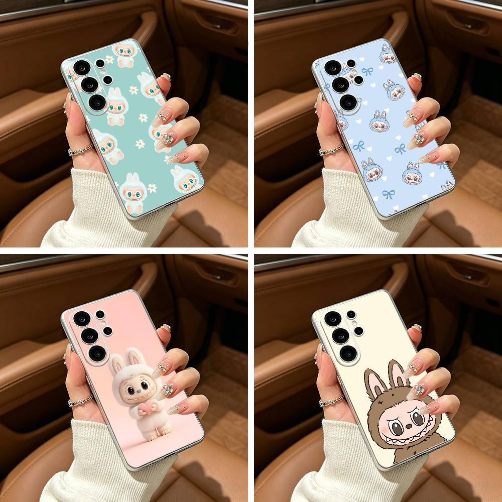 Cute-Labubus Clear Phone Case for Samsung S25, S24, S21, S22, S23, S30, Ultra, S20, Plus, FE, Lite