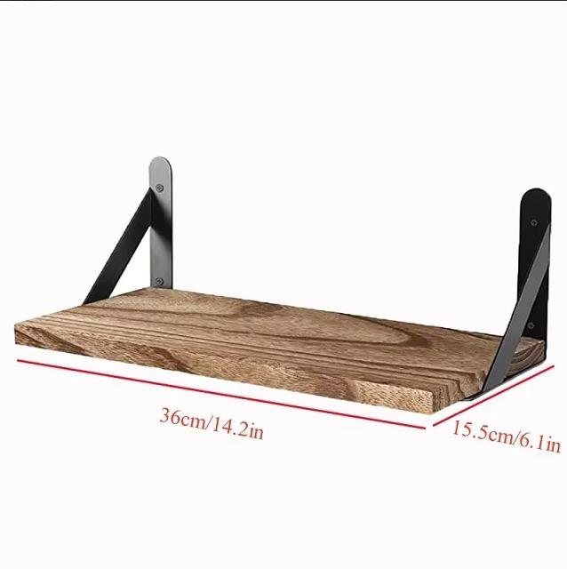 Wooden Floating Wall Shelves Bathroom Hanging Racks Shelf Storage Kitchen Organizer Furnitures Living Room Display Stand Holder