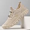 Fashion Summer Men Sandals Fashion Handmade Mesh Flats  Outdoor Beach Sandals Breathable Casual Beach Shoes Hollow Out Treking Footwear