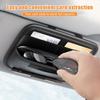 For Refer To Description Leather Sunglass Visor Clip PU Leather Sunglasses Case Visor Sunglasses Holder Protective Box