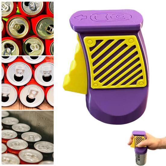 3D Printed Can Opener Beverage Soda Can Opener One-Handed Operation Ergonomic Handle Aluminum Can Cap Remover