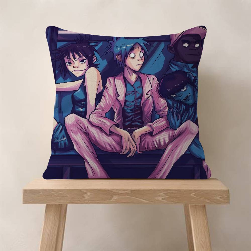 

Retro Music GGorillazS Pillow Cover Sofa Cushion Cover Home Room Decoration Children Gift 30x30 cm