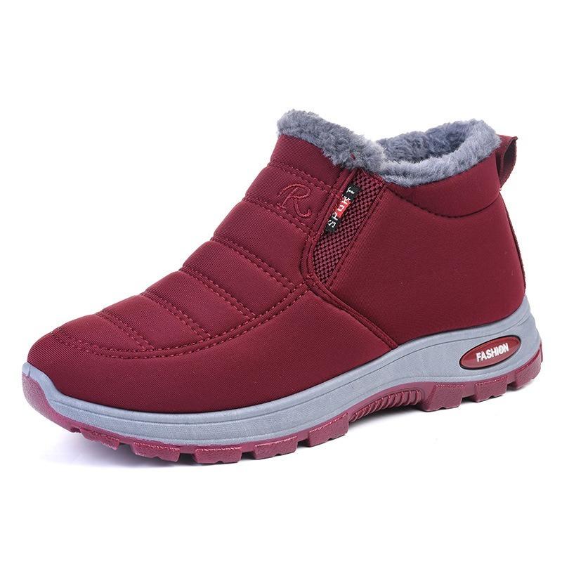 Waterproof Winter Boots for Women Plush Snow Boots Women Ankle Boots Warm Black Couple Cotton Couples Platform Shoes