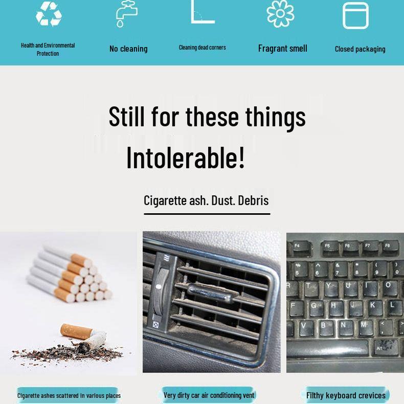 Sticky Gel Cleaner for Car Interior & Household Use: Versatile Dust Remover for Keyboards, Windows, and More