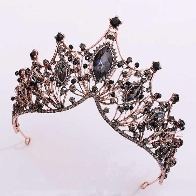 New Vintage Baroque Headbands Crystal Tiaras Crowns Bride Noiva Headpieces Bridal Wedding Party Hair Jewelry For Women