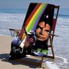 Beweis Strandtuch mit einem Michael Jackson Muster - weich, saugfähig, schnell trocknend, maschinenwaschbar - perfekt zum Schwimmen, Camping, Baden