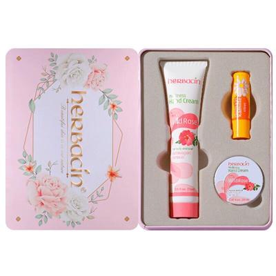 Kamill Rose Hand Cream & Lemon Lip Balm Set