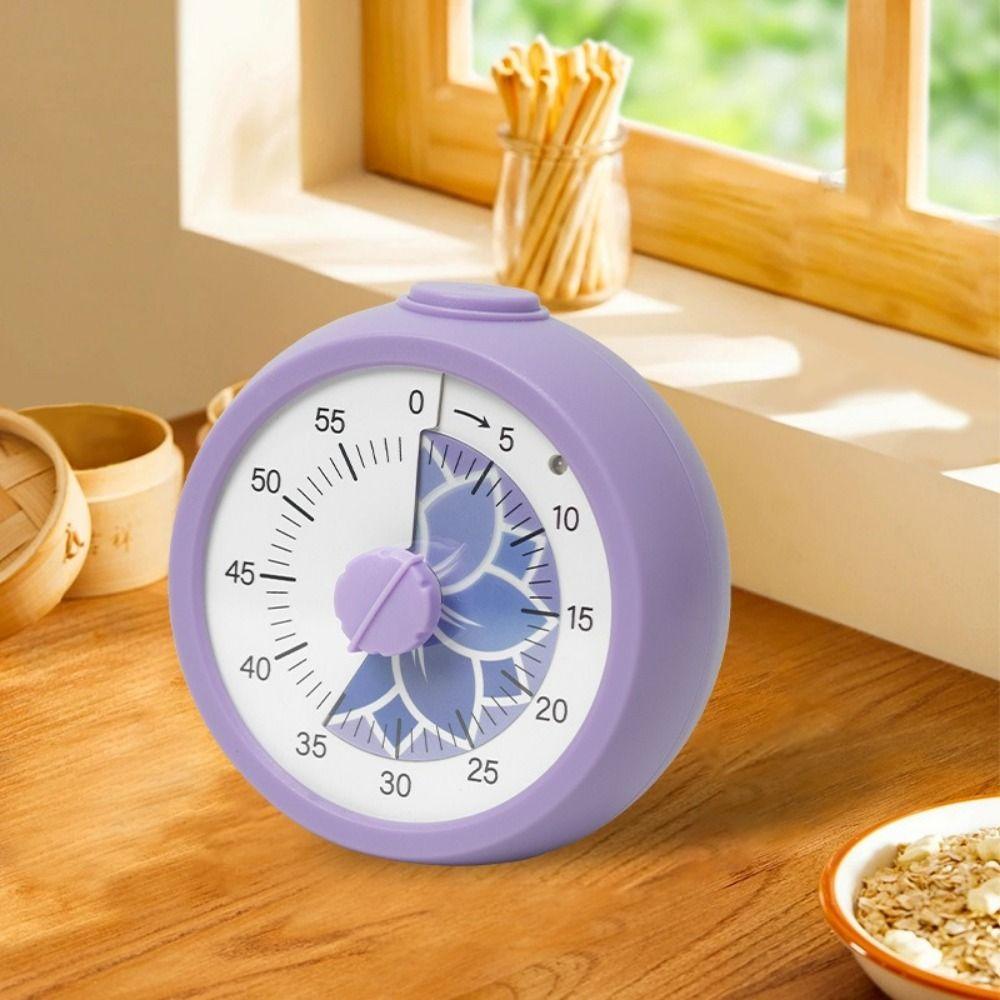 60 Minute Visual Timer Silent Operation Visualization Kitchen Cooking Timer Self Discipline Square / Round Design