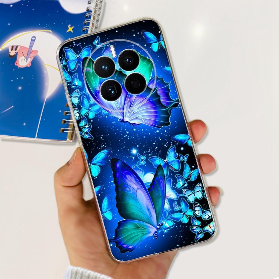 For Huawei Mate 50 Pro Case Stylish Butterfly Flowers Soft Slim Fundas Phone Case For Huawei Mate 50 Mate50 Pro Back Cover Coque