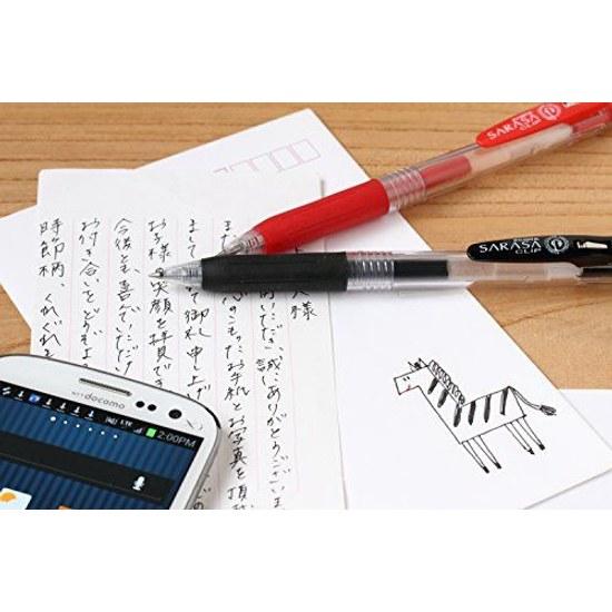 Zebra Gel Ballpoint Pen Sarasa Clip 0.5 Black 10 Pieces P-JJ15-BK10