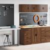 VidaXL Garage Cabinets 2 Pcs Brown Oak Engineered Wood 3328329